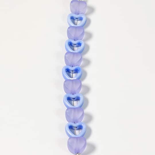 Jesse James Beads 14mm Acrylic & Ceramic Heart Beads